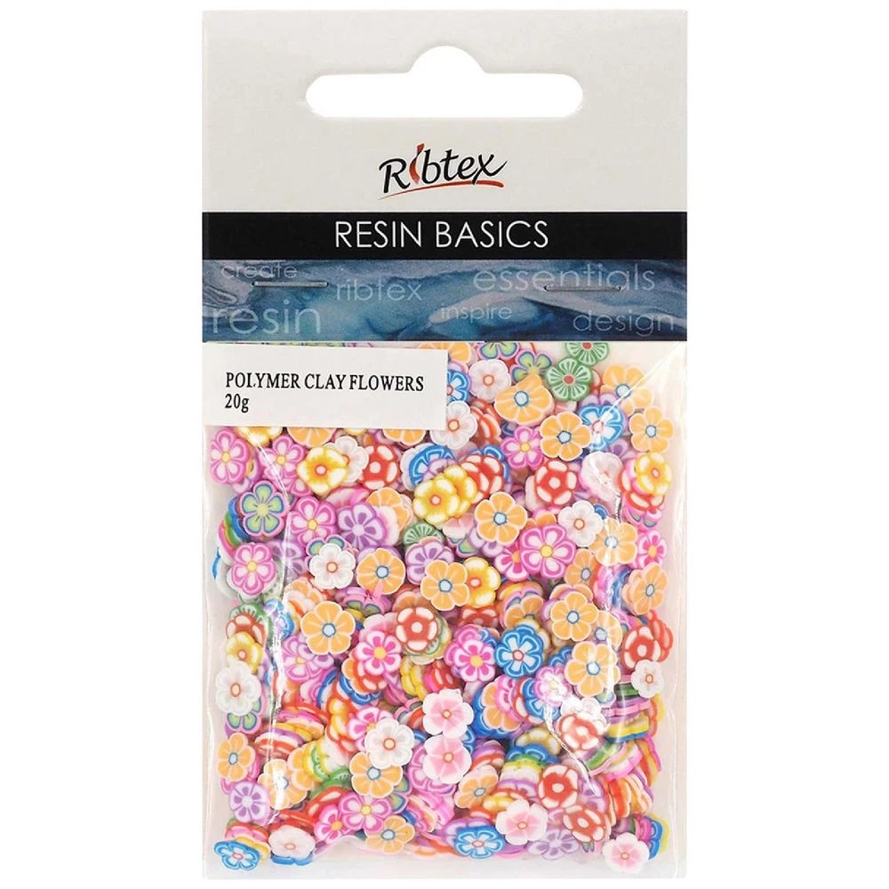 1 Ribtex UV Resin Polymer Clay Flowers, 1 of 2