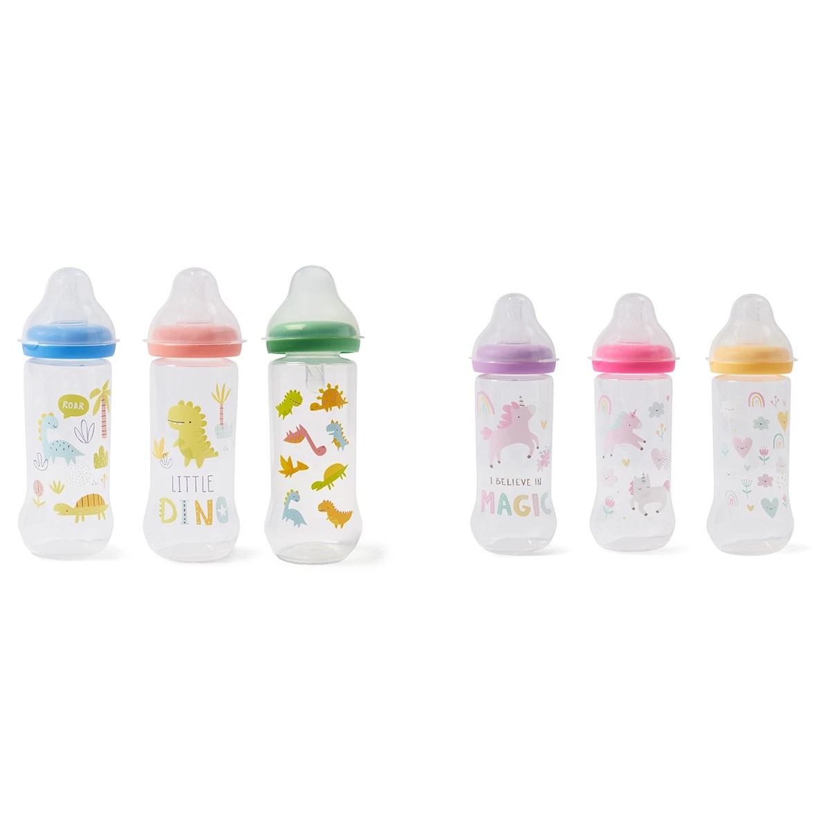 1 3 Pack Narrow Neck Bottles - Assorted, 1 of 10