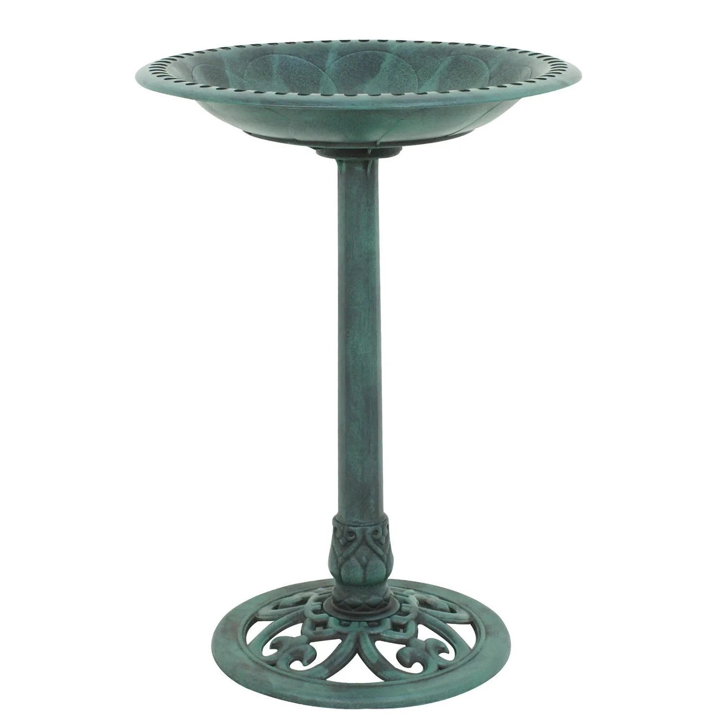 1 Petbro Birdbath Water Bowl Bird Bath Feeder Station Outdoor Pedestal Garden Decor Art, 1 of 10