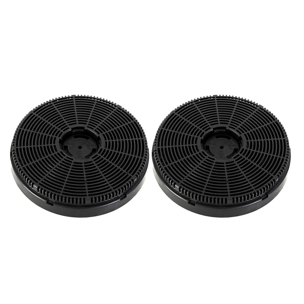 1 Devanti 16cm Range Hood Carbon Charcoal Filters Replacement X2 - Black, 1 of 6