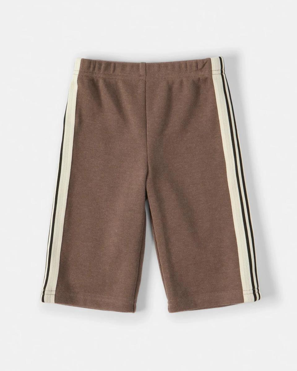 1 Sporty Wide Leg Trackpants Mlky Brwn, 1 of 3