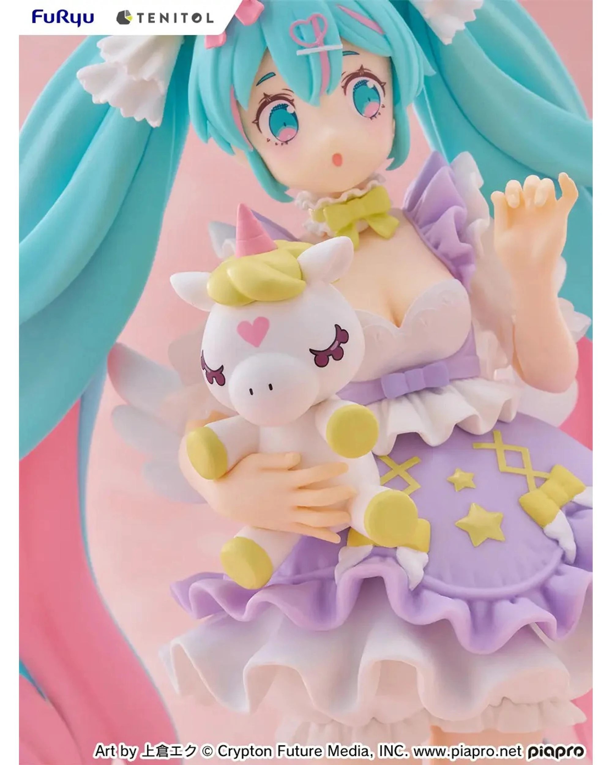 7 FuRyu Tenitol Hatsune Miku Yumekawa Princess Lavender Version Figure, 7 of 10
