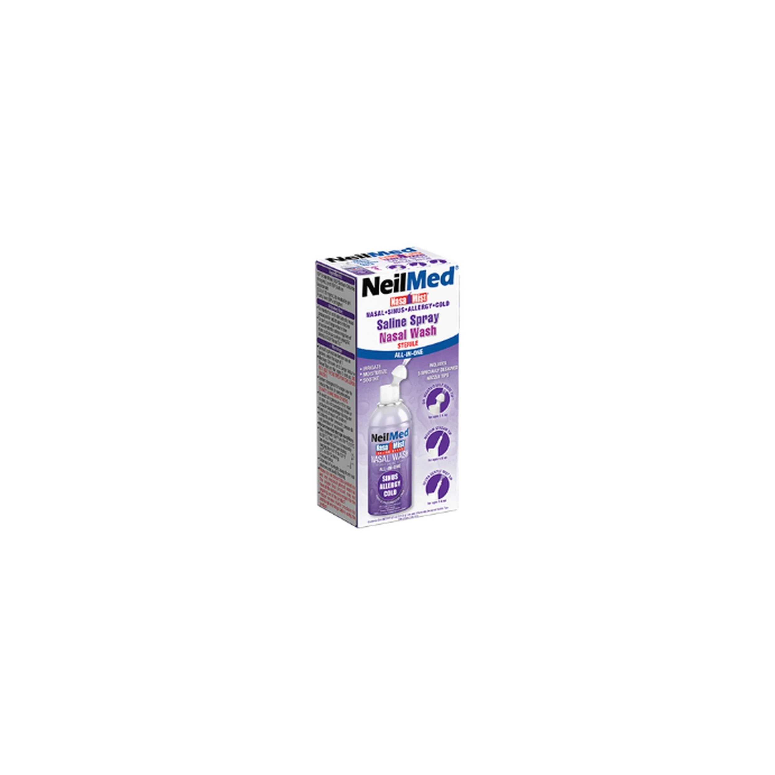 2 NeilMed Saline Mist Nasal Wash Spray 177ml, 2 of 2