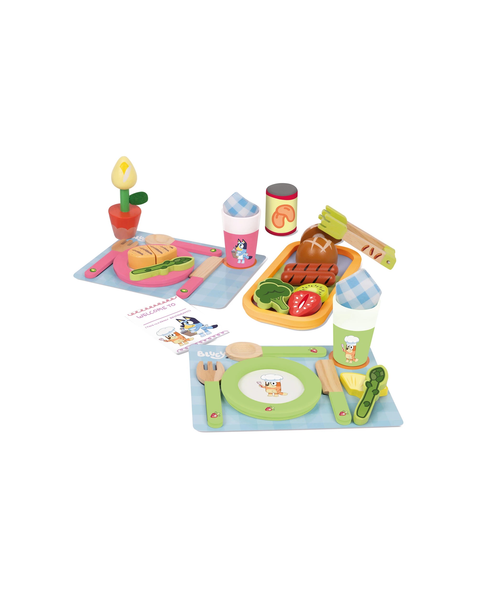 5 Bluey - Wooden Playset: Dine in with Bluey Set (30 Pieces), Suitable for Ages 3+ - Multi, 5 of 6