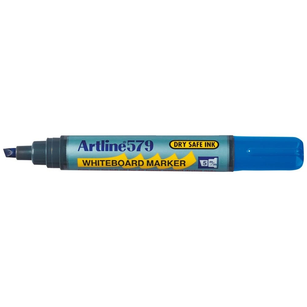 1 Artline 579 Whiteboard Marker Chisel Blue, 1 of 2