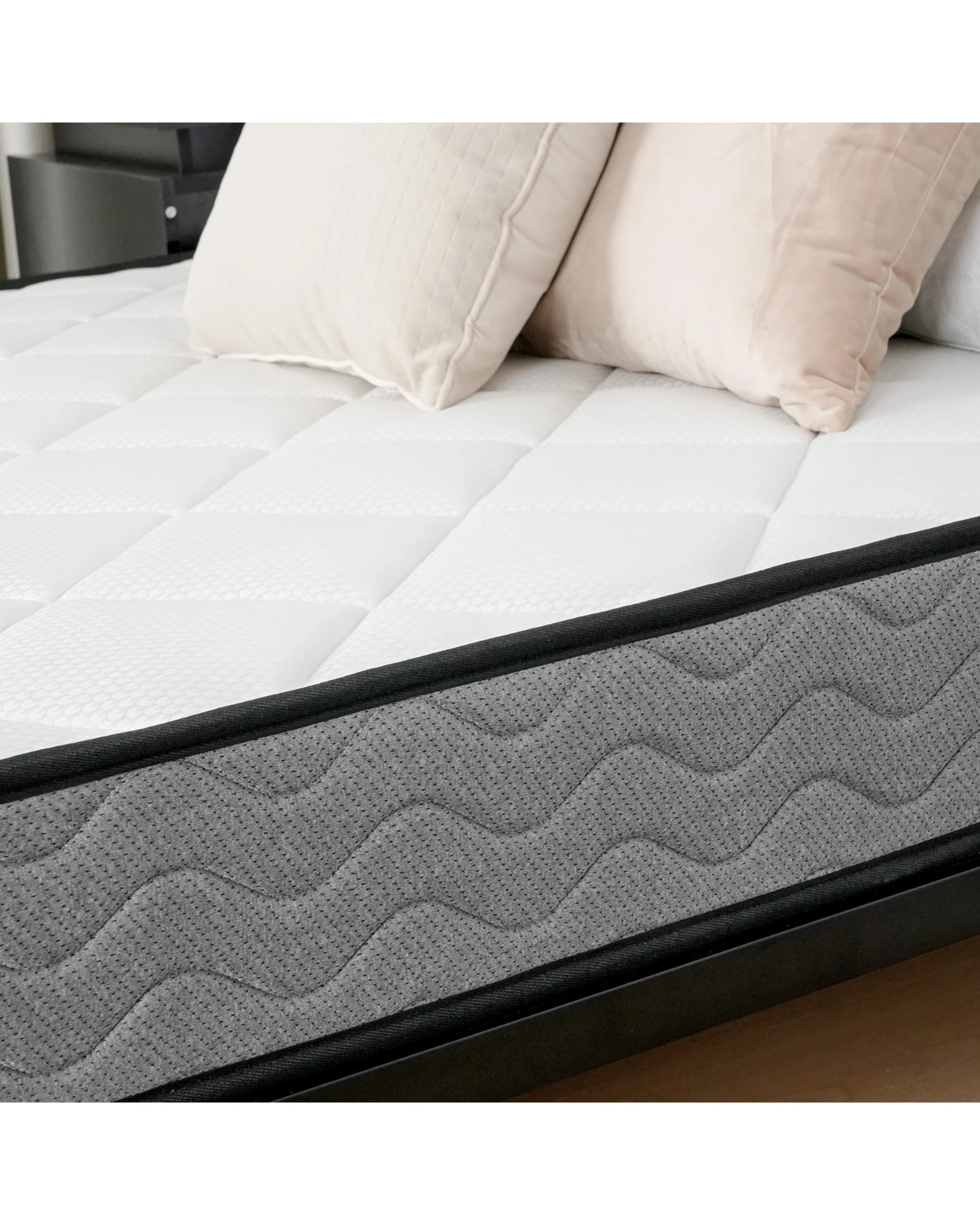 6 Advwin Queen Mattress Bonnell Springs Memory Foam Bed 16CM - White, 6 of 7