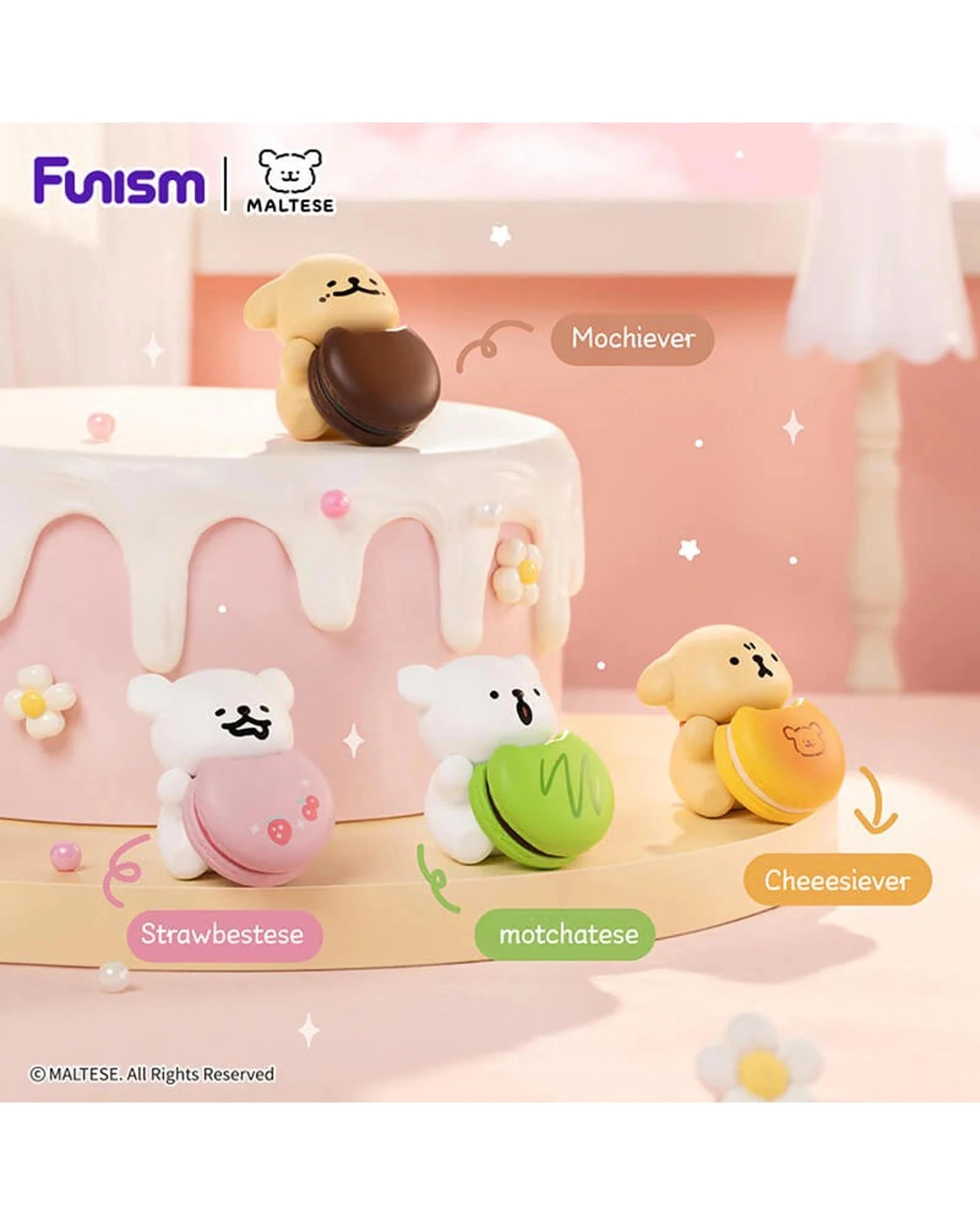 7 Funism Maltese Sweet Box Series Puppy Face Blind Box, 7 of 8