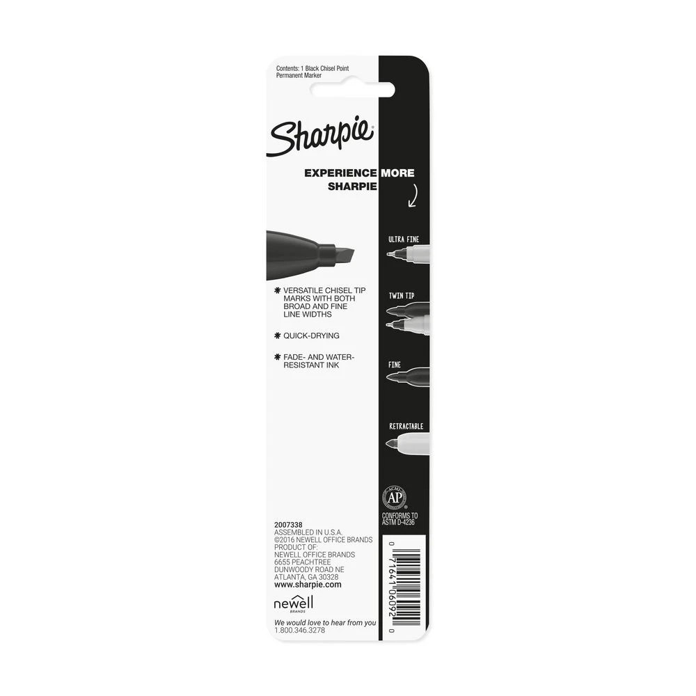 7 Sharpie Super Chisel Permanent Marker Black, 7 of 7