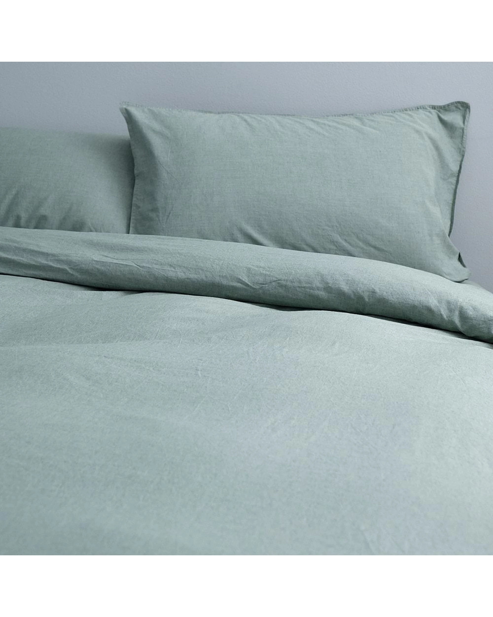 1 Canningvale Vintage Double Quilt Cover Set 100 Percent Cotton Forest - Green, 1 of 4