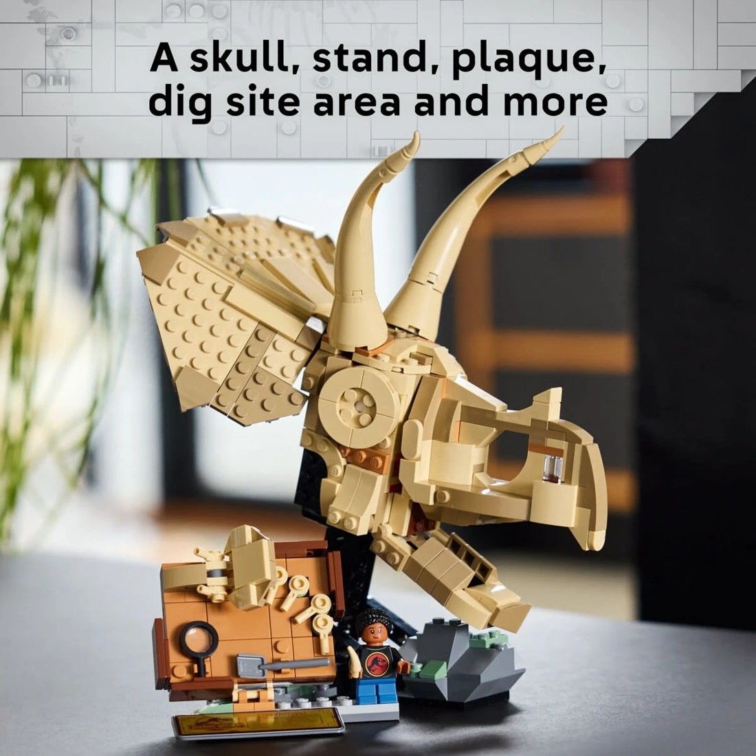 6 LEGO Jurassic World Dinosaur Fossils: Triceratops Skull 76969, 6 of 10