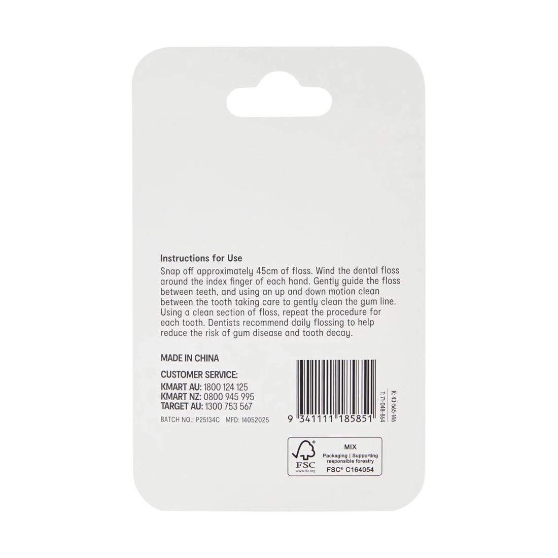 5 OXX Bodycare Waxed Dental Floss Roll - Coconut Flavoured, 5 of 5