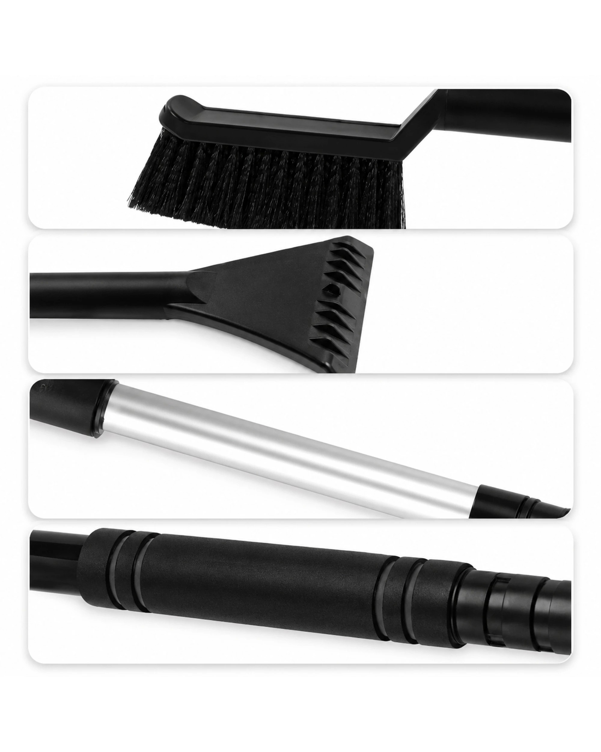 2 BR Home Car Ice Scraper & Long Reach Handle Snow Brush, 2 of 2