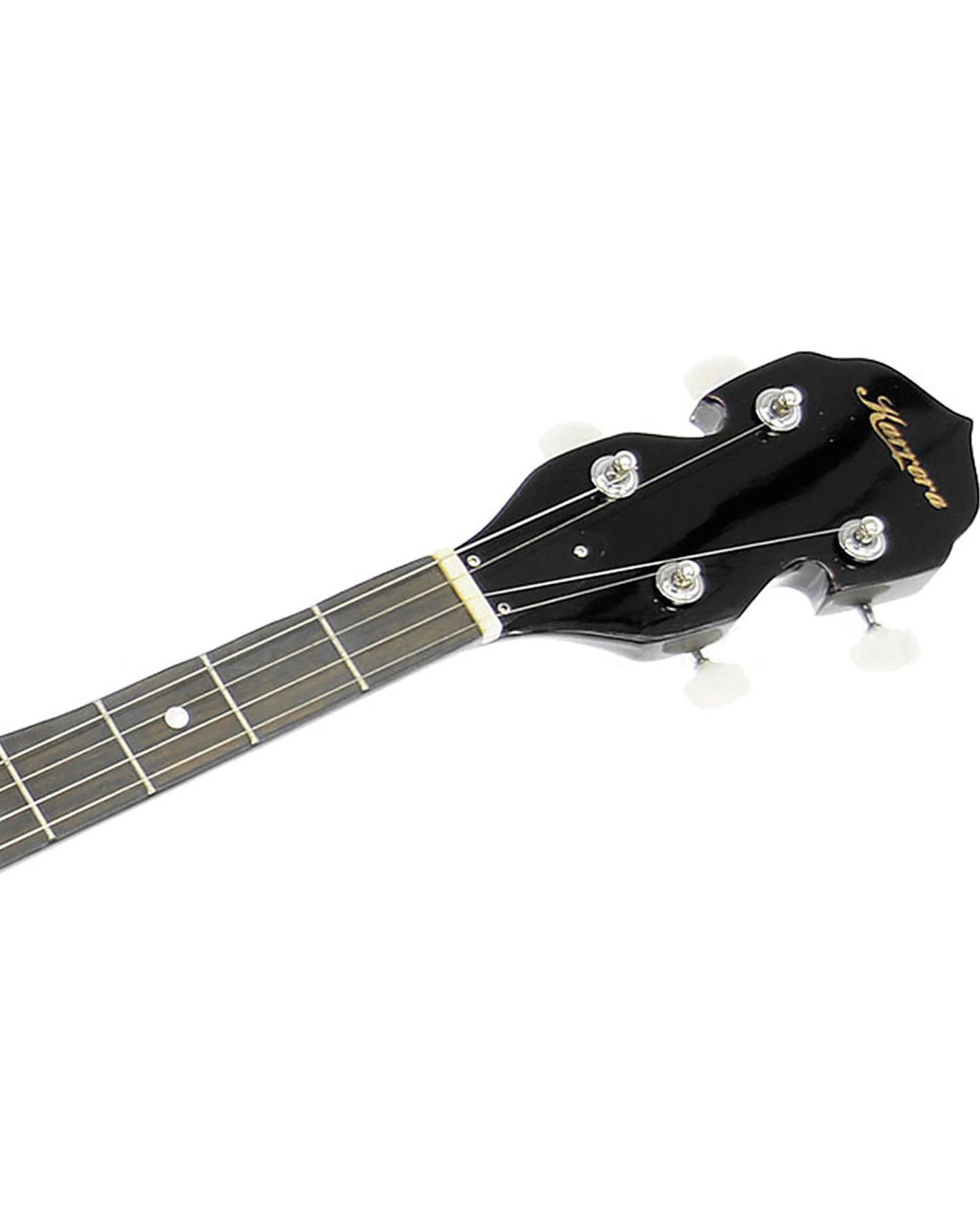 4 Karrera 5 String Resonator Banjo - Black, 4 of 5