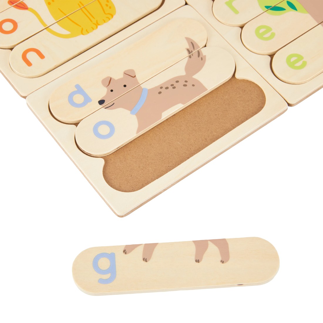 4 Wooden Play Simple Words Puzzle, 4 of 6