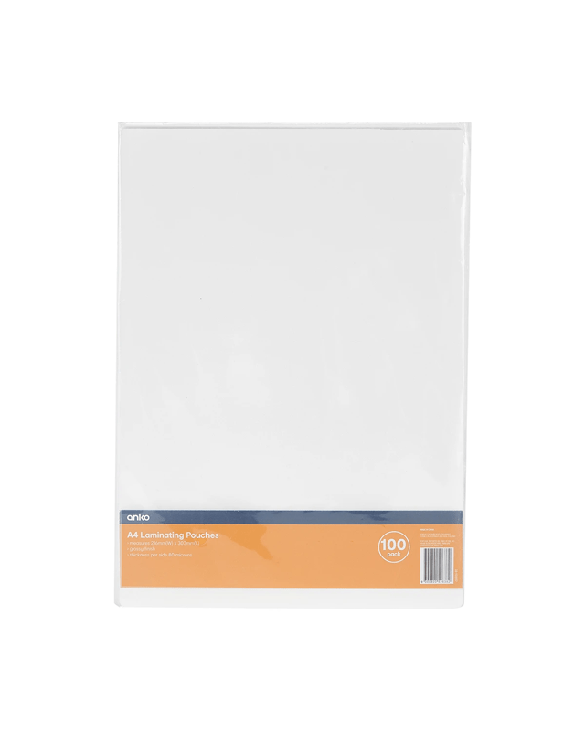 100 Pack A4 Laminating Pou