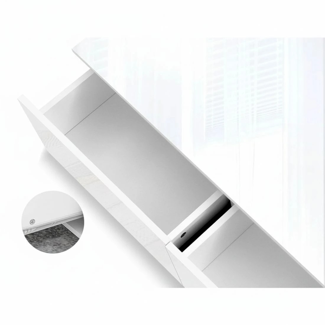 6 Artiss Coffee Table 4 Drawers - White, 6 of 8