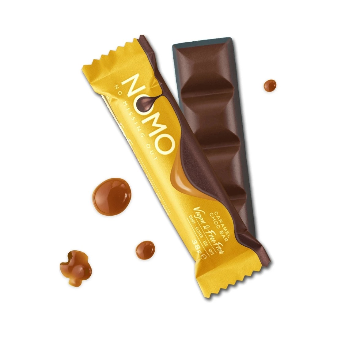 2 Nomo Caramel Choc Bar 38g, 2 of 2
