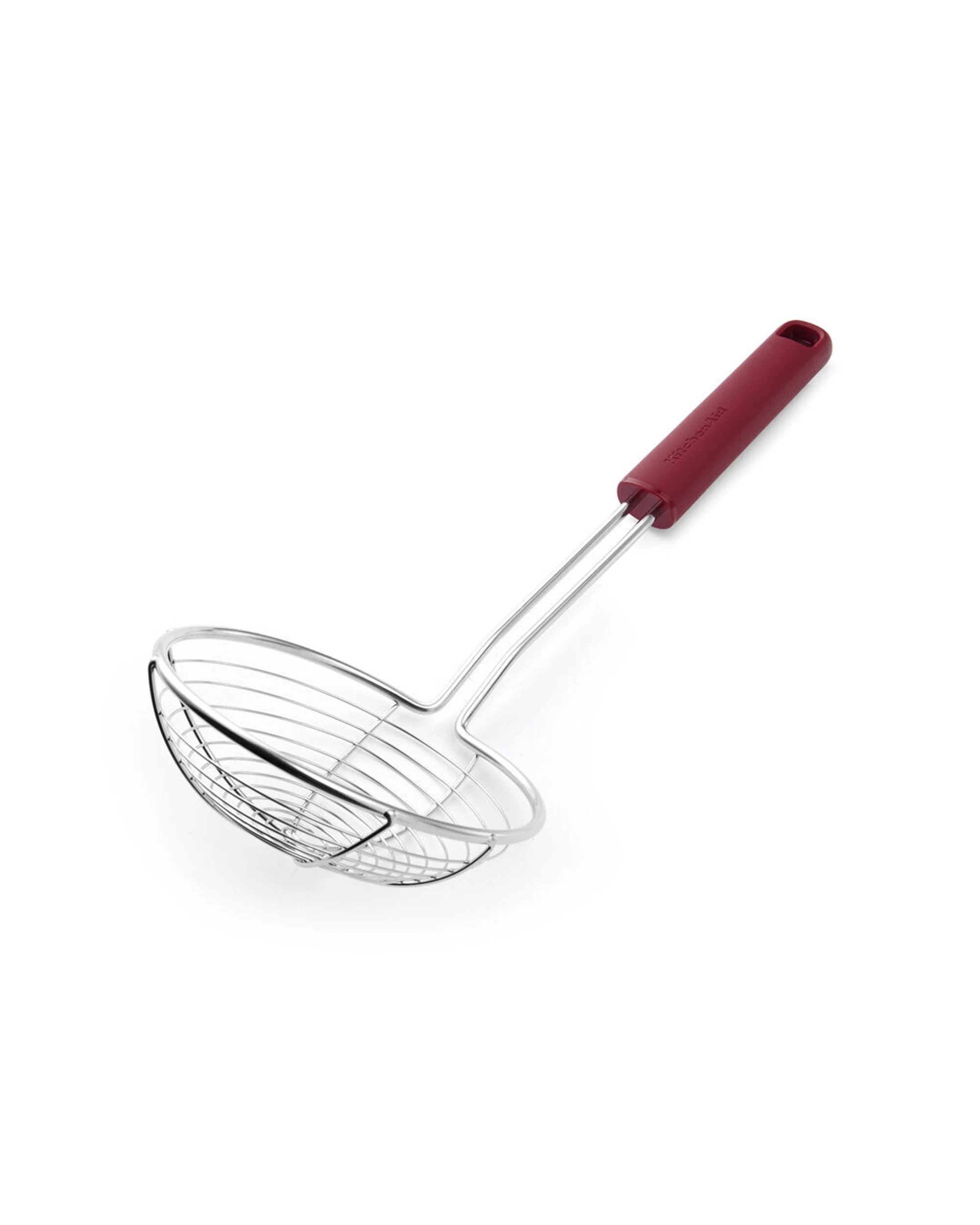 2 KitchenAid 2PK Classic Wire Handheld Food Strainer Cooking Utensil Ergonomic Handle - Red, 2 of 6