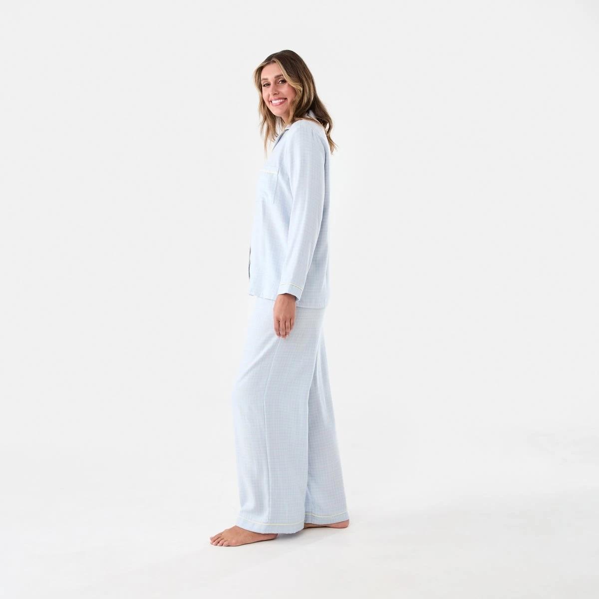 2 Classic Flannel Pyjama Set Chk Bl Min, 2 of 7