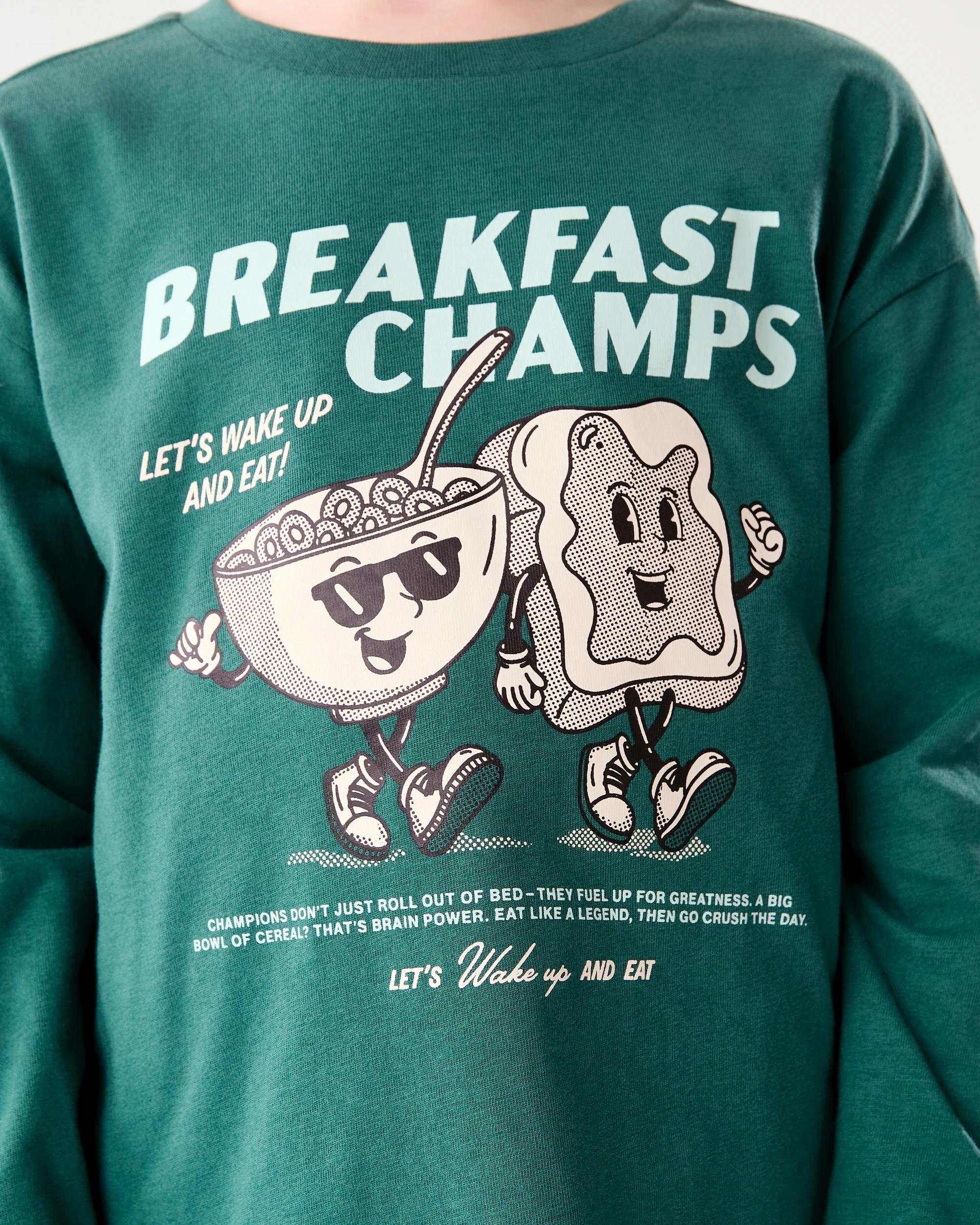 6 Jersey Pyjama Set Grn Food, 6 of 10