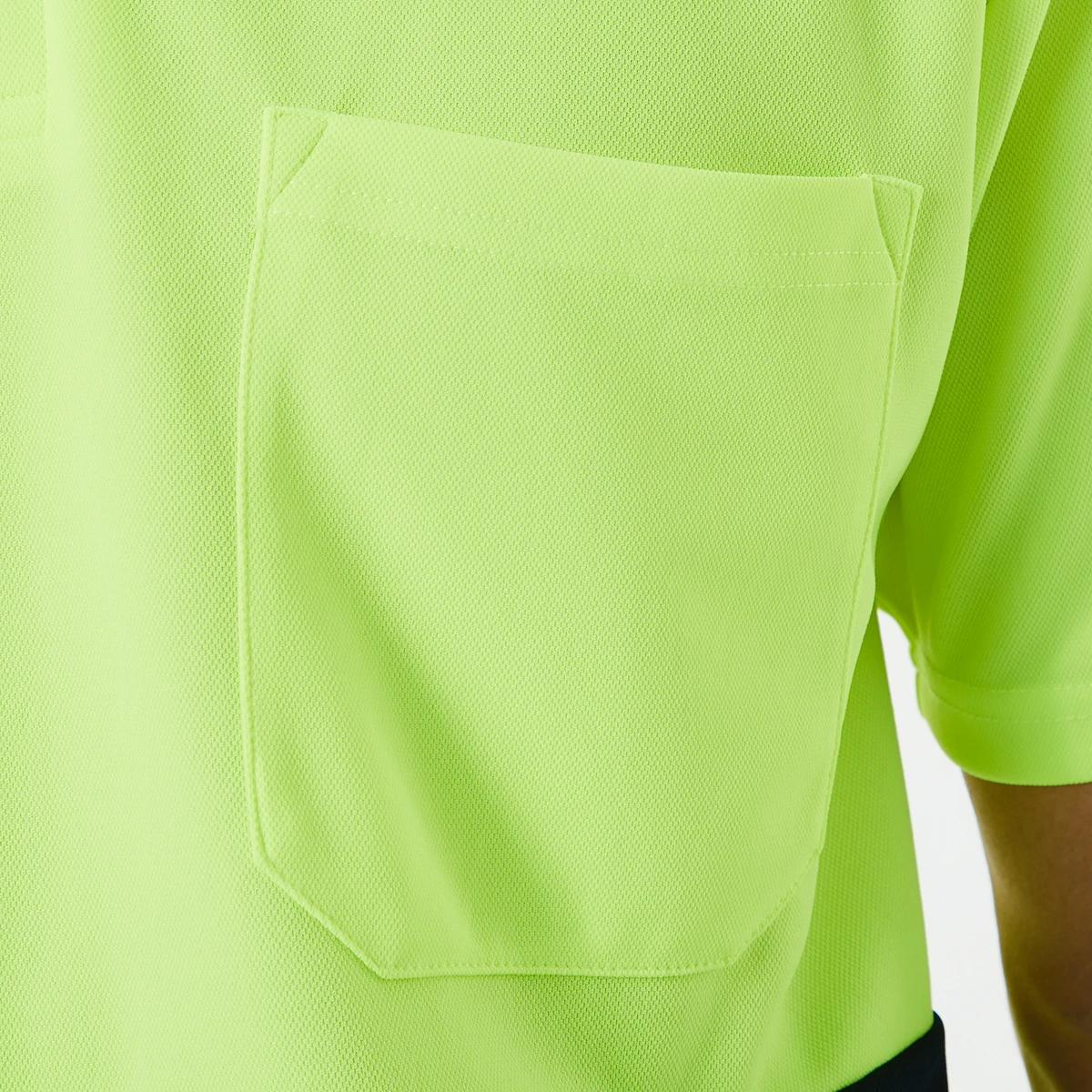 9 Workwear Hi-Visibility Short Sleeve Polo Shirt Yellow, 9 of 10