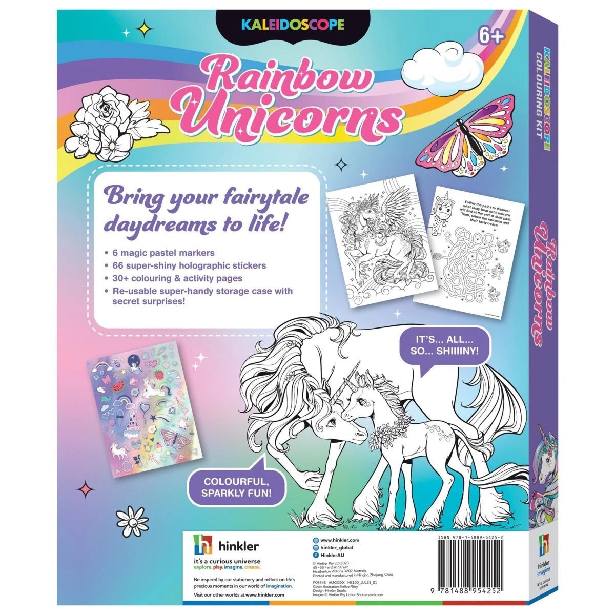 5 Kaleidoscope Rainbow Unicorns Colouring Kit - Book, 5 of 5