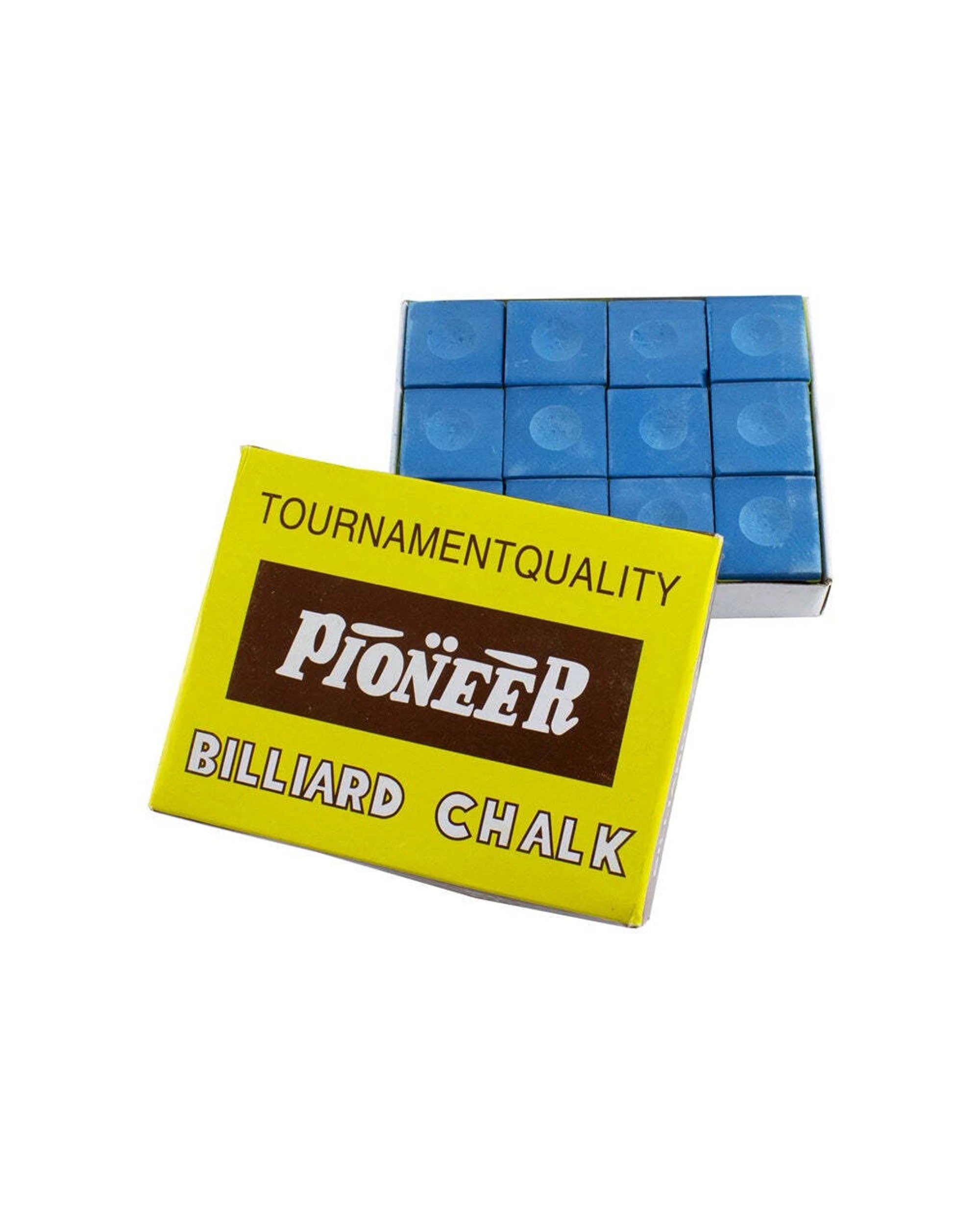 1 Formula Sports 12pc Pioneer Cue Chalk Square Tournament Quality - Blue, 1 of 1