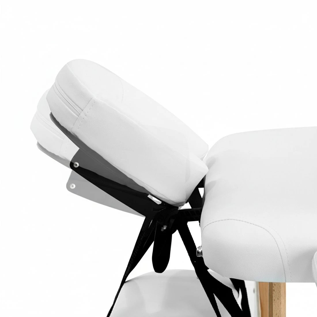 8 Zenses Massage Table 70cm Portable 3 Fold Wooden Beauty Bed - White, 8 of 8