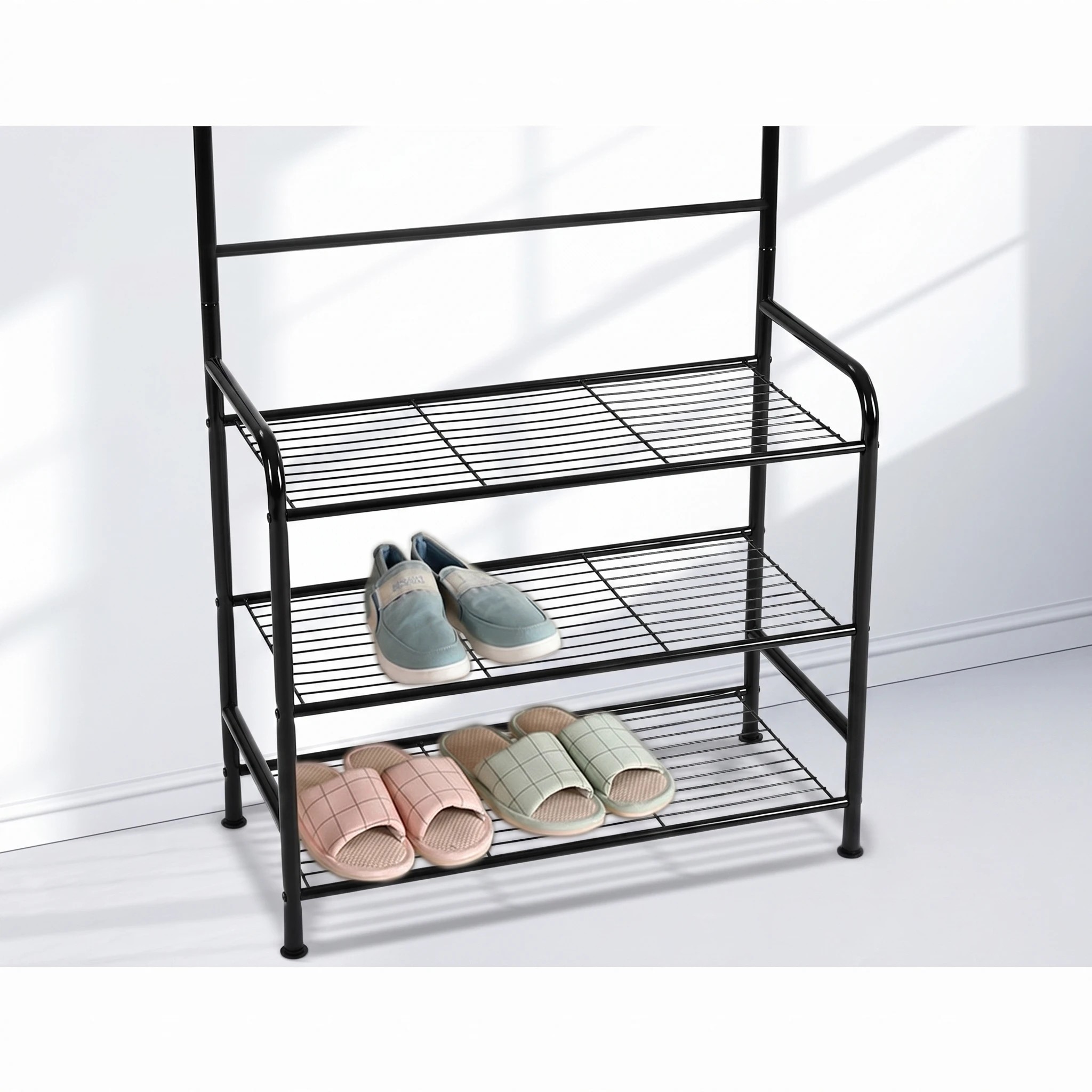 5 Artiss Clothes Rack Airer Coat Stand 179cm Hanger Rail - Black, 5 of 8