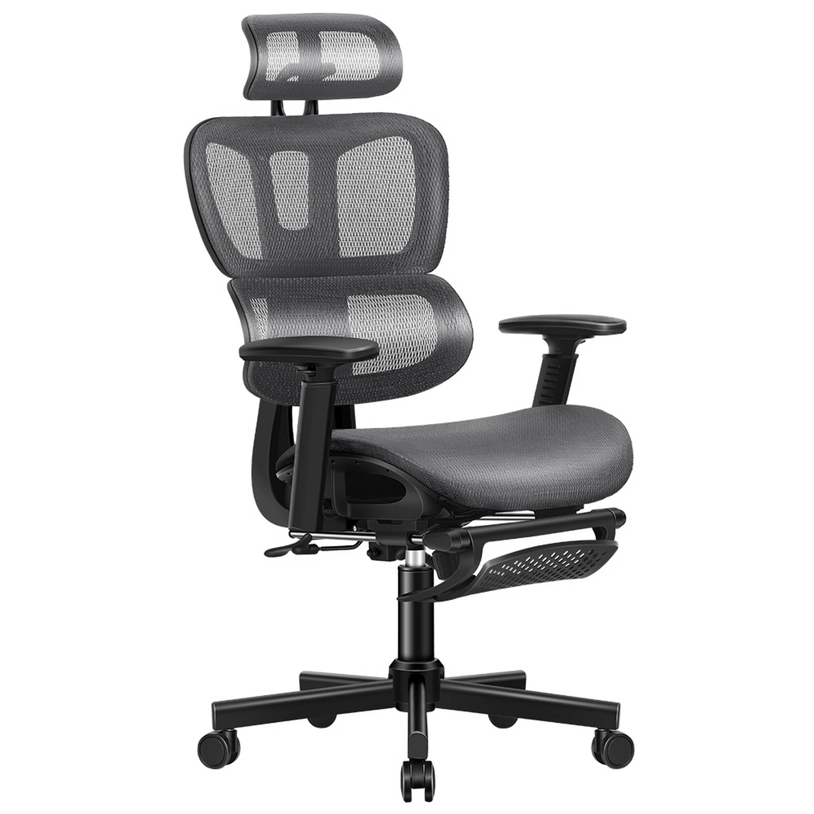 1 Alfordson Ergonomic Office Chair Mesh Executive Seat Work Computer Gaming - Grey, 1 of 10