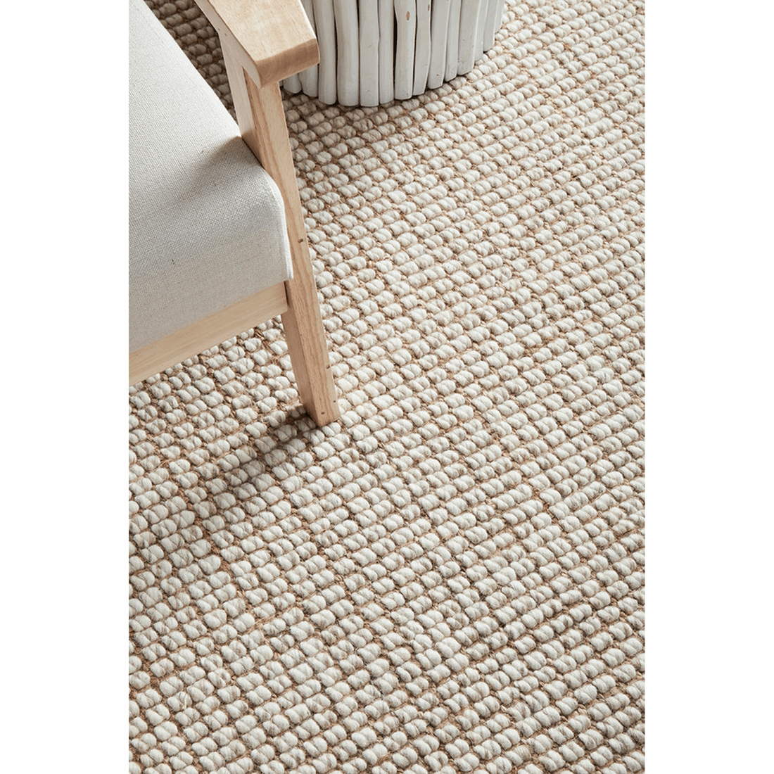 3 RUG CULTURE Arabella Natural Runner Rug — 70% wool 30% jute, 20mm pile - Beige, 3 of 5