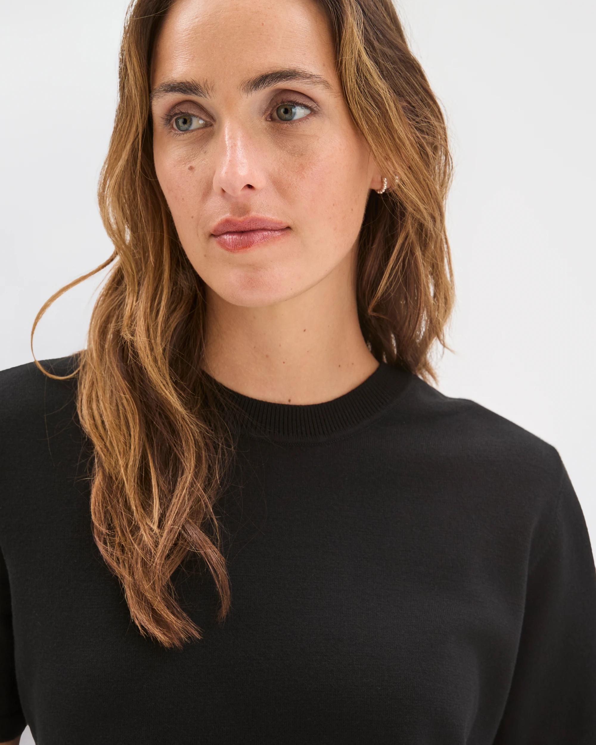3 Preview Ultimate Knit Top BLACK, 3 of 7