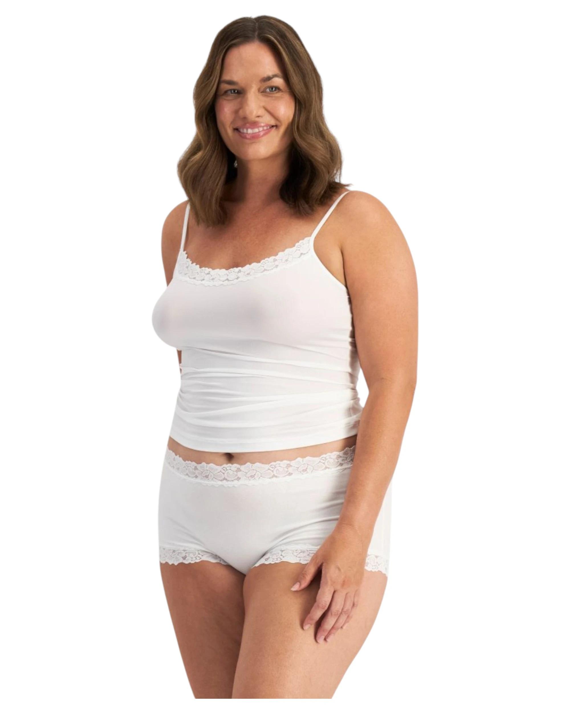 4 Jockey 6 Pack Womens Parisienne Cotton Full Brief Underwear WHITE, 4 of 4