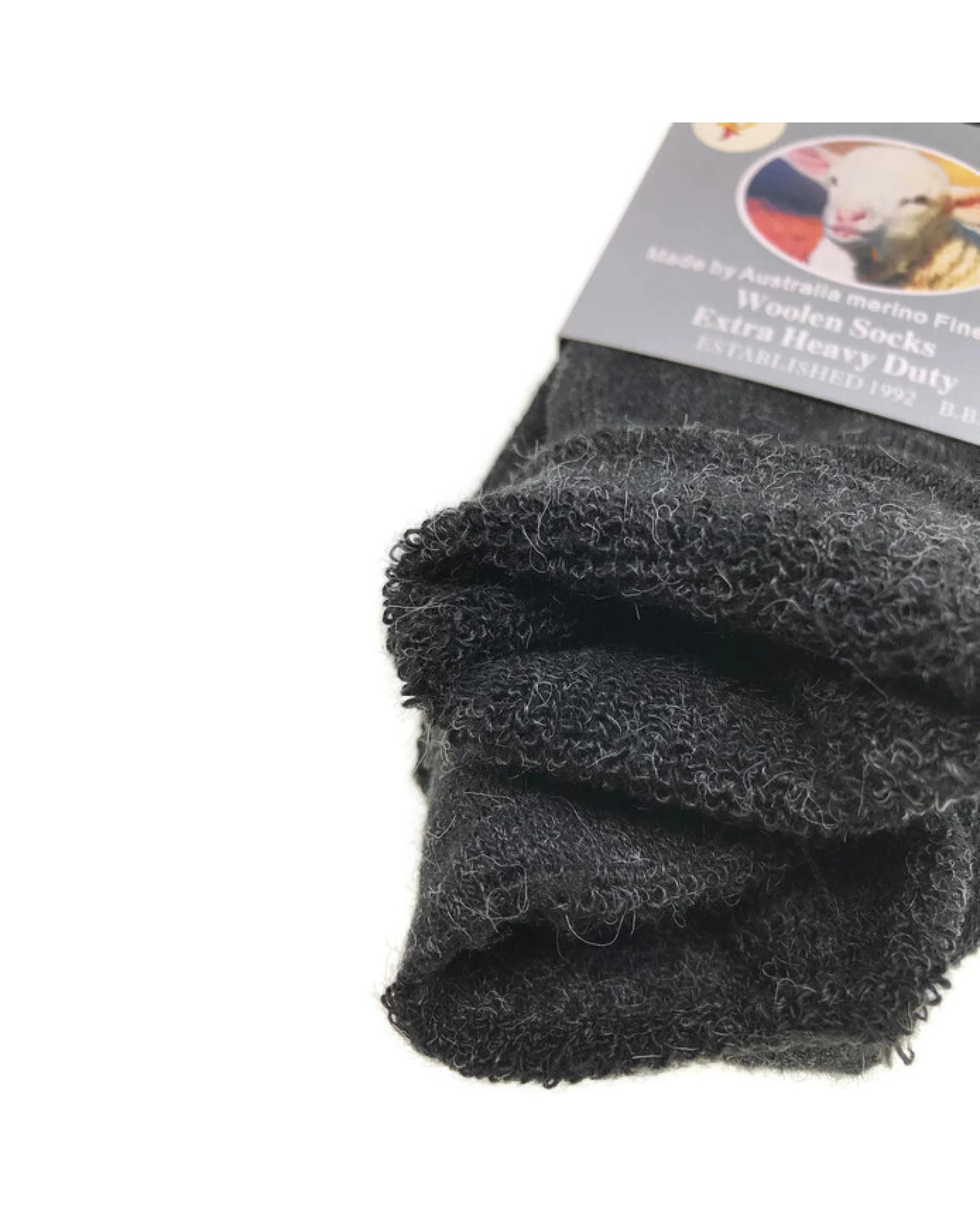 7 BR Home 1 Pair Merino Wool Blend Work Socks in Navy 7-11 , 7 of 7