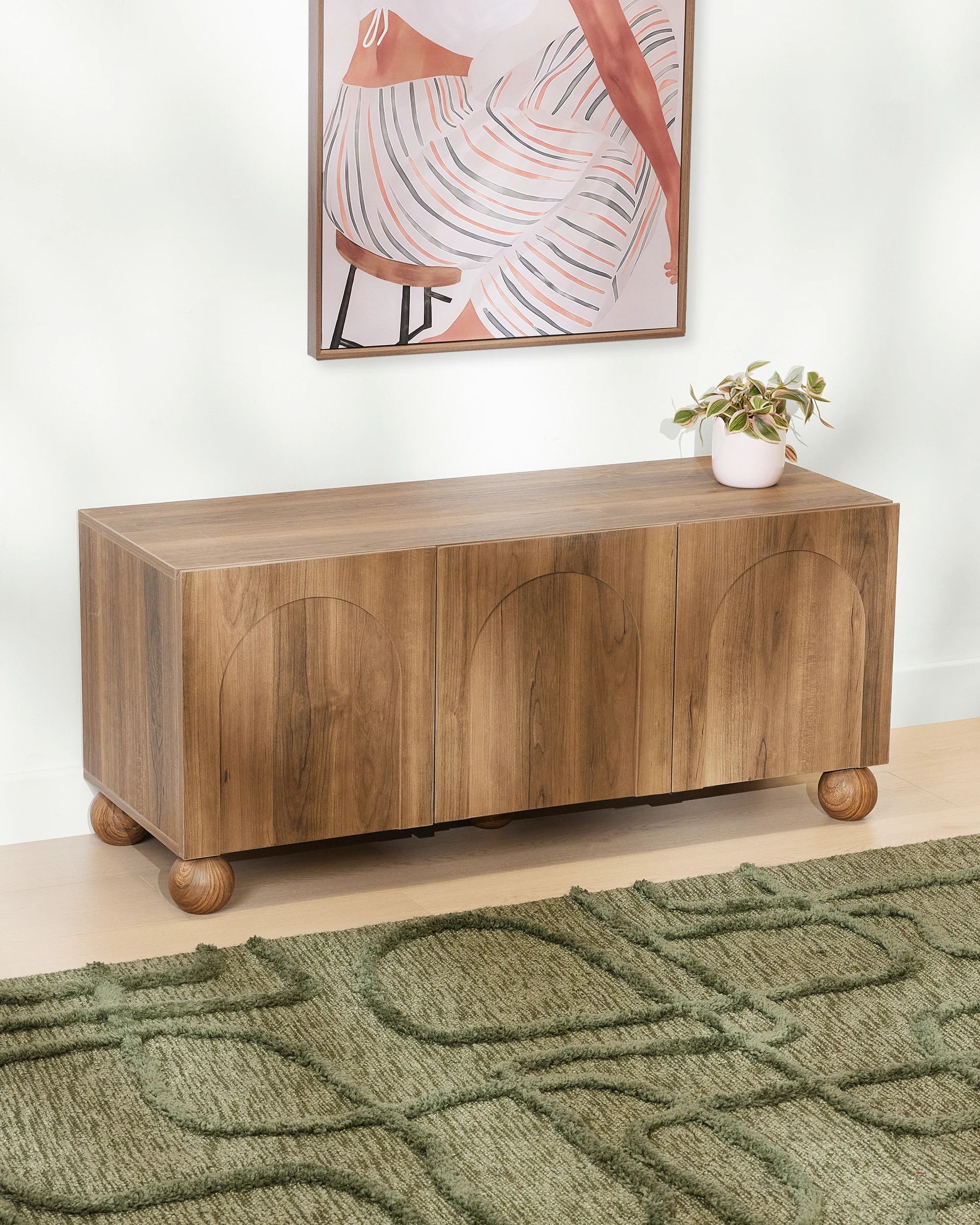 1 Charles Entertainment Unit - Walnut