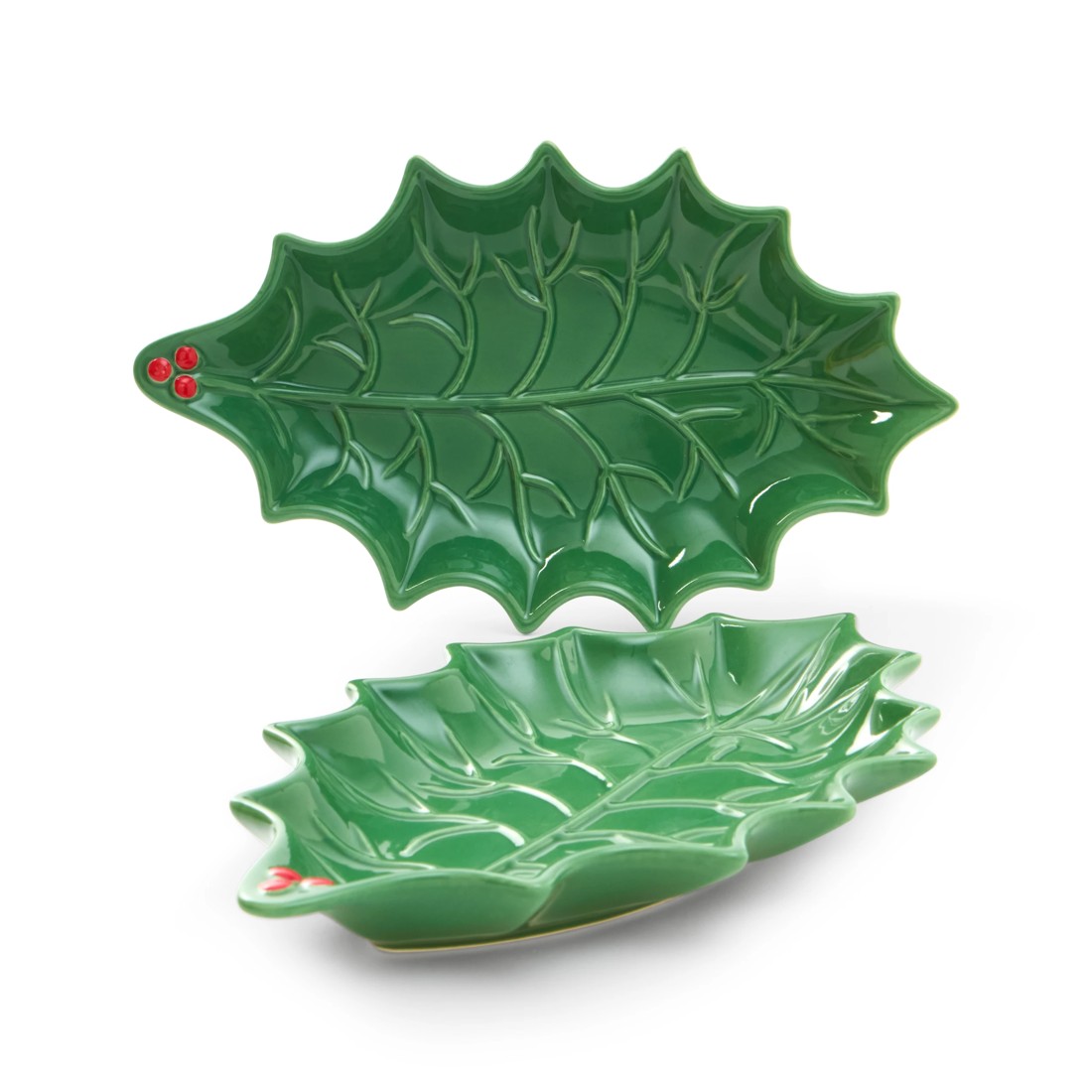 1 Set of 2 Holly Side Plates, 1 of 6