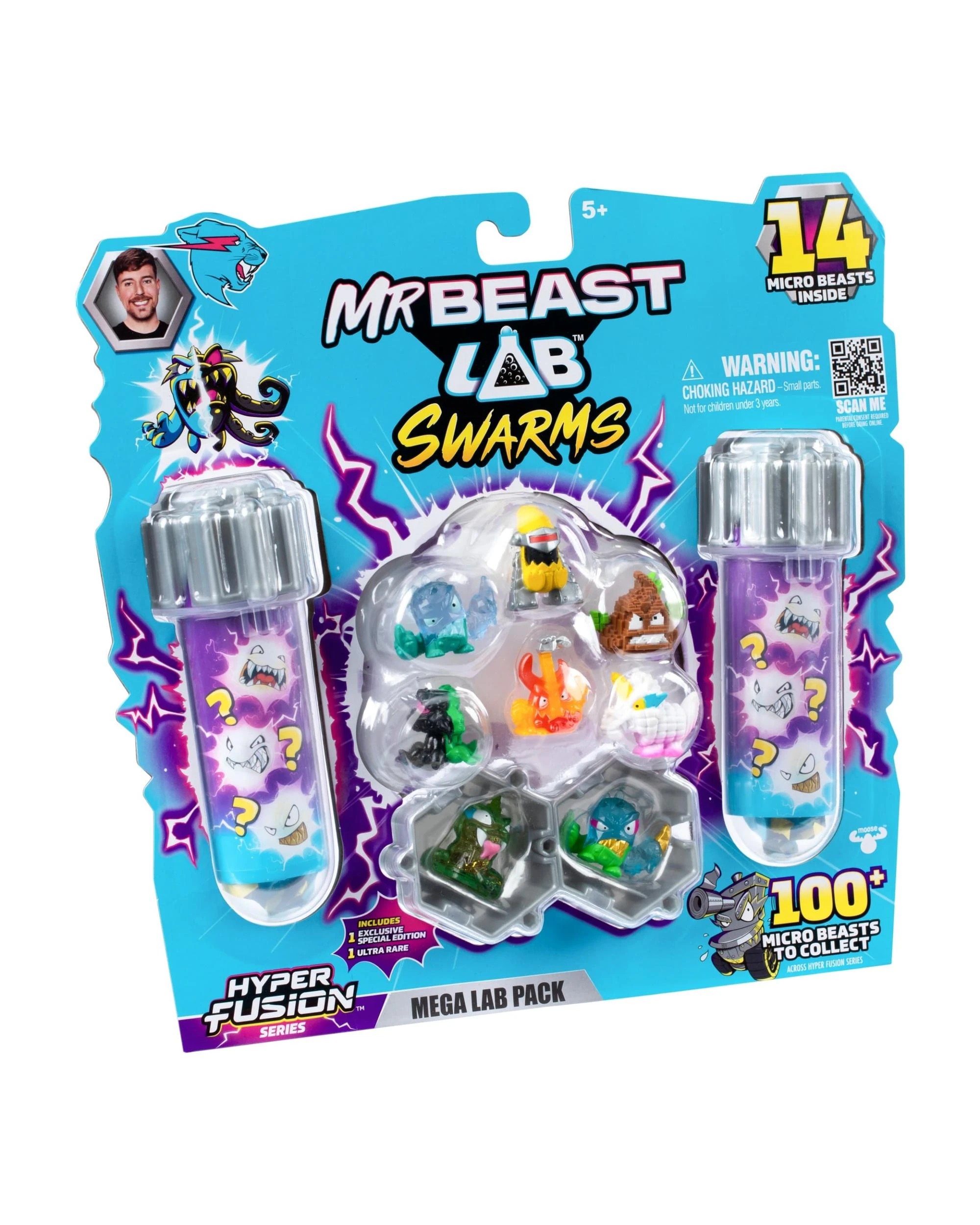 4 Mr Beast Lab Swarms Hyper Fusion Series Mega Lab 14 Figure Pack - Battle Banana, 4 of 7