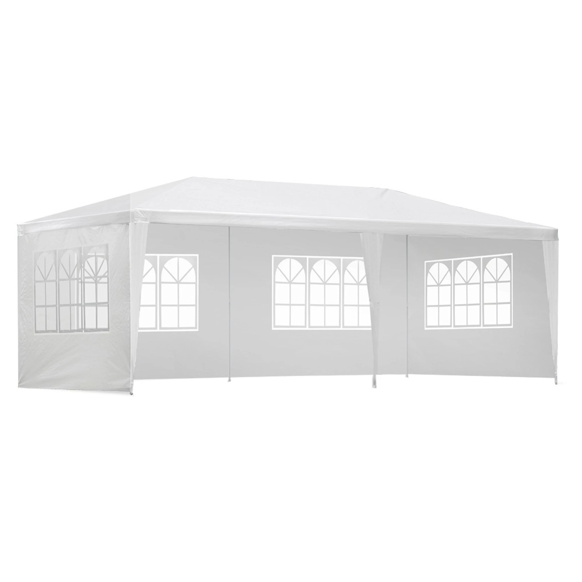 1 Instahut Gazebo  Marquee Wedding Party Tent Outdoor Camping Side Wall Canopy 4 Panel - White, 1 of 7