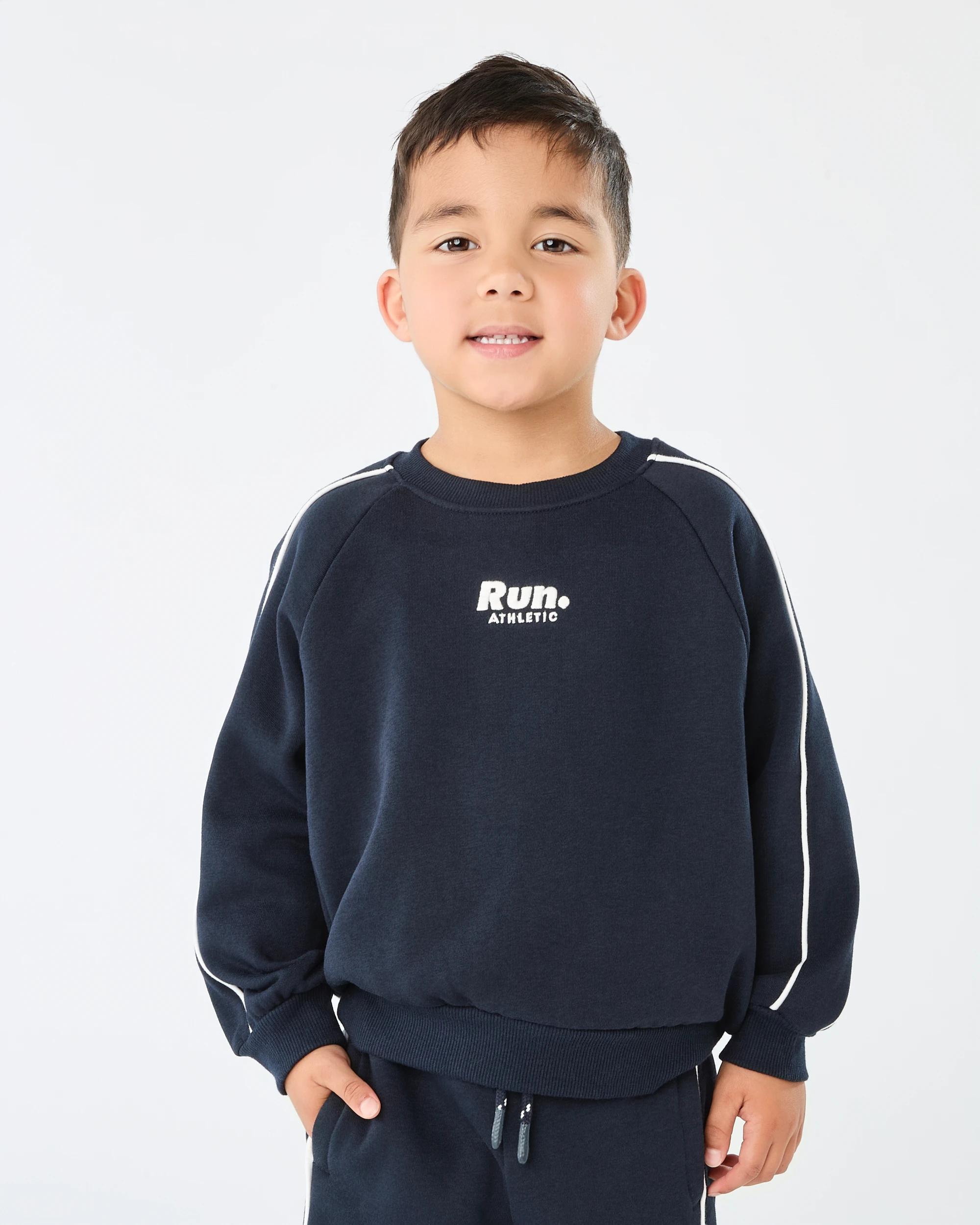 1 Oversized Crew Neck Sweatshirt Sky Cptn, 1 of 7