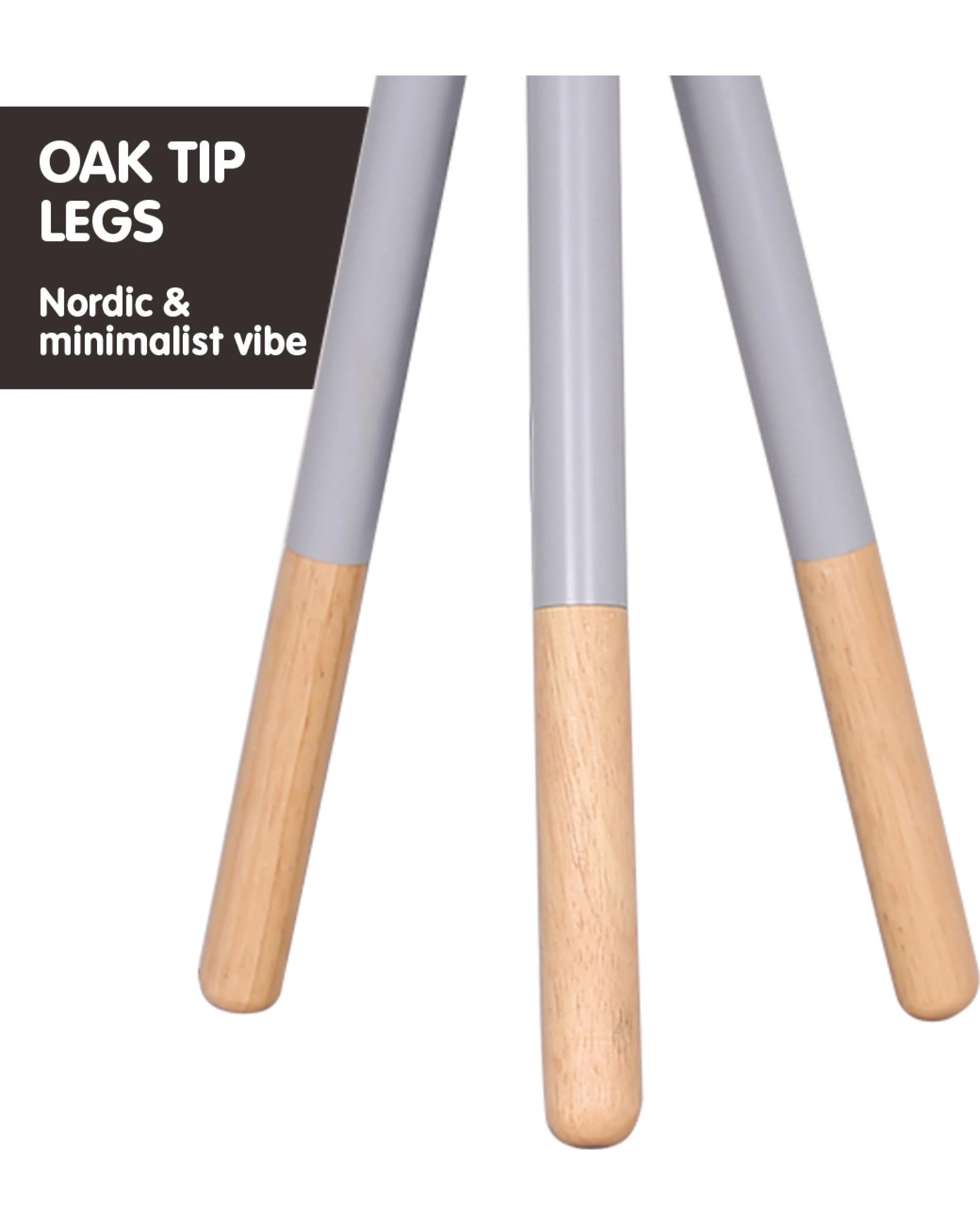 3 Sarantino Tripod Desk Lamp in Metal and Wood Nordic Minimalist Light, 3 of 6