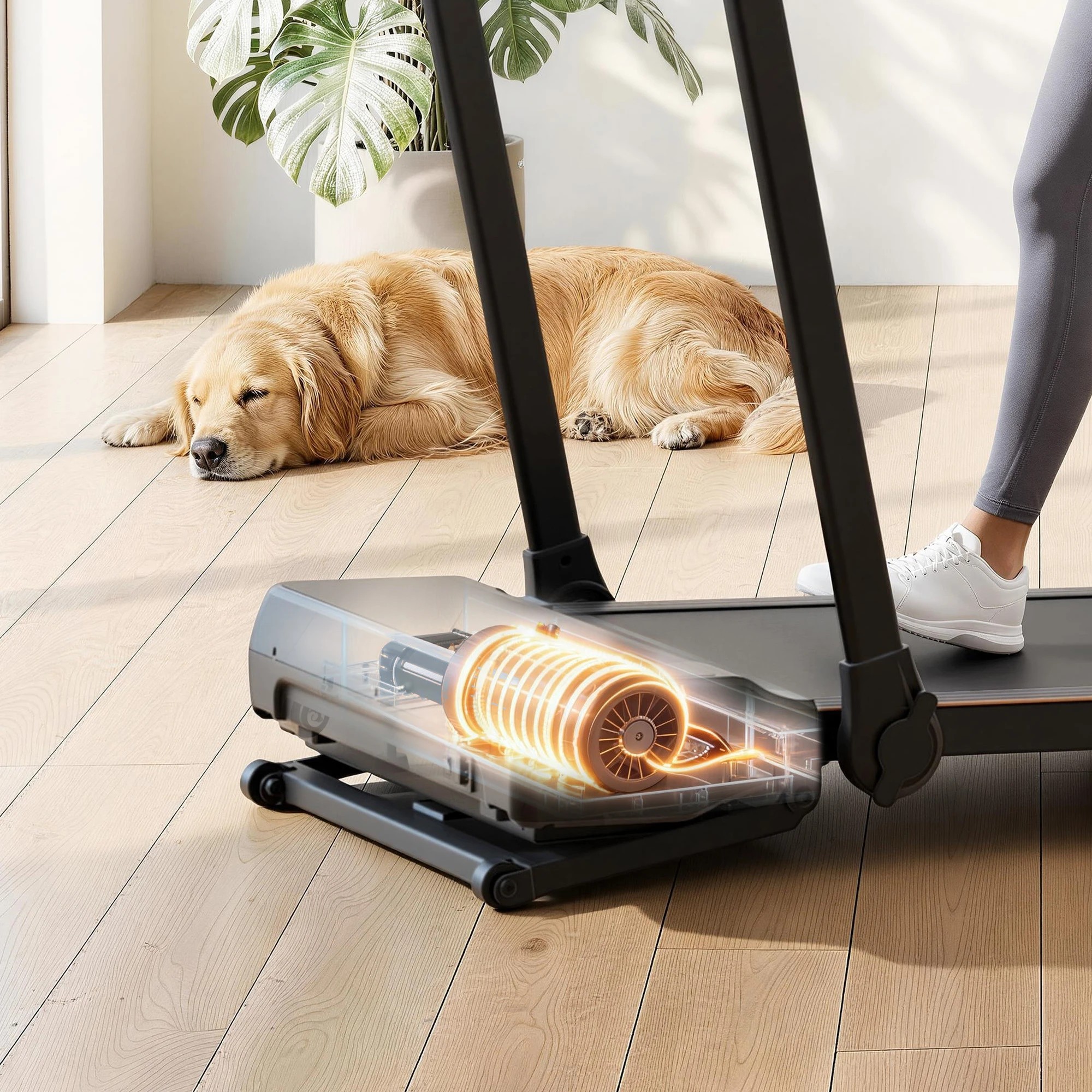 9 Everfit 3 in 1 Walking Pad Treadmill 20% Auto Incline Under Desk Foldable With 40cm Belt - Multi, 9 of 9