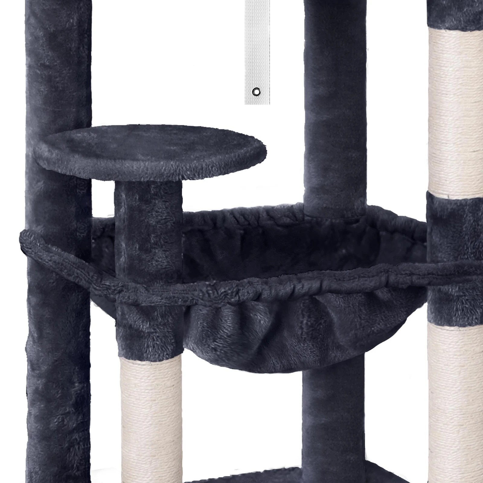 5 Beastie Cat Tree Scratching Post Scratcher Tower Condo House Furniture Wood 143 - Grey, 5 of 7