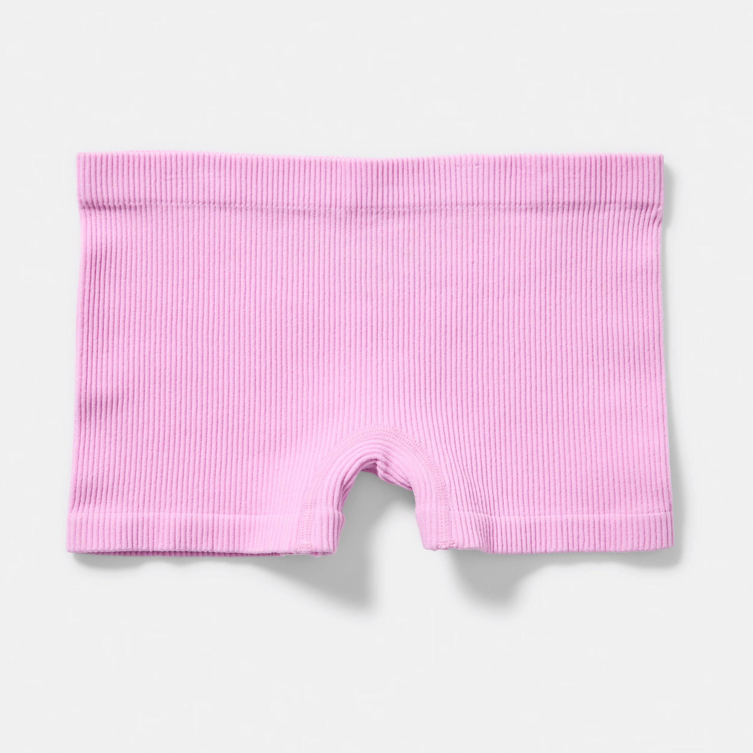 3 3 Pack Rib Seamfree Shorties PINK, YELLOW, 3 of 5