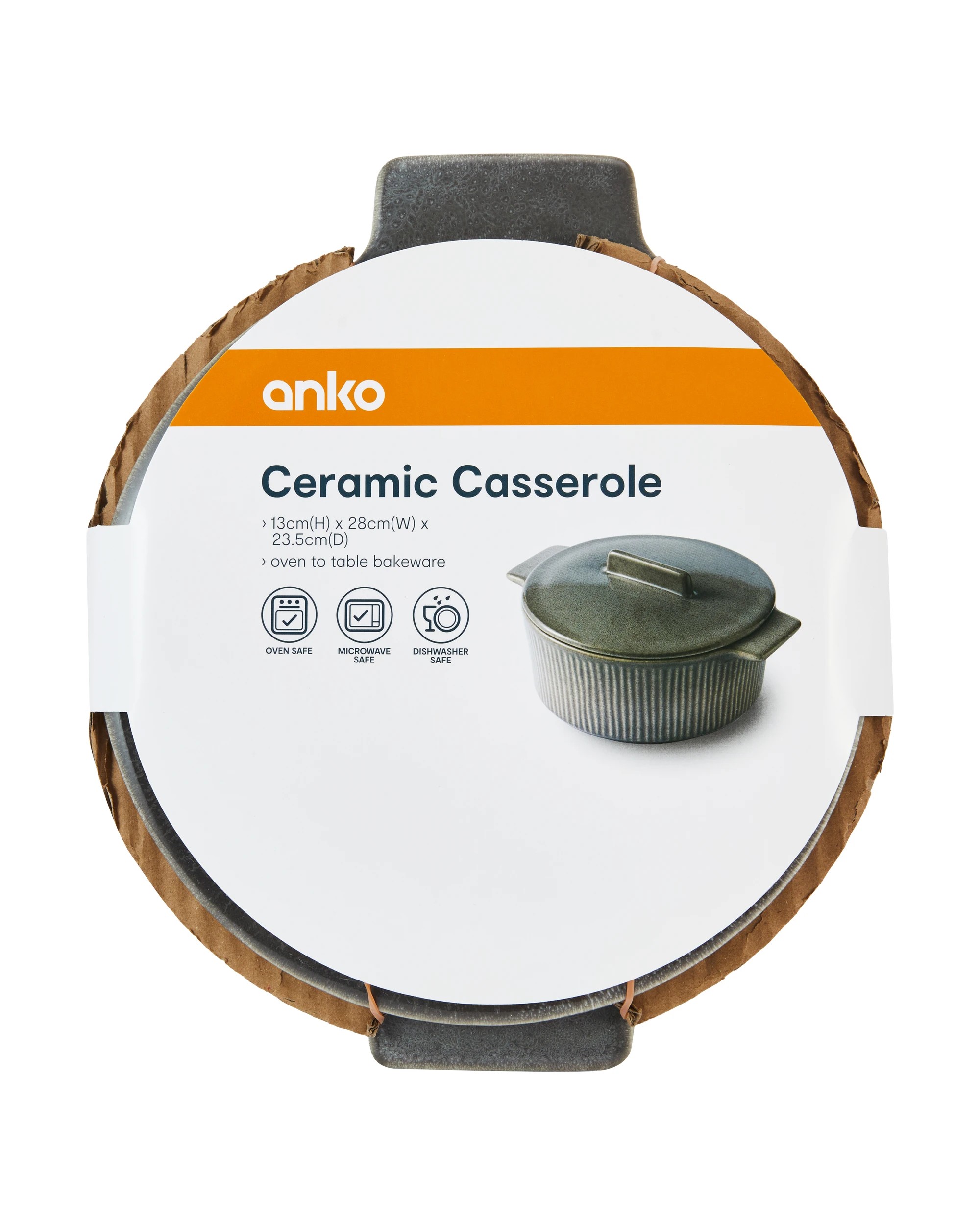 6 Ceramic Casserole - Grey, 6 of 6