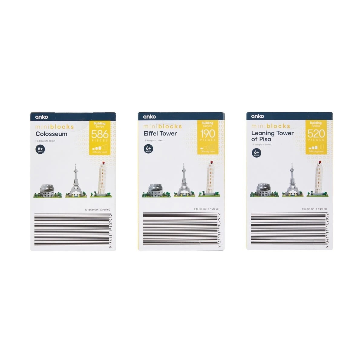 6 Mini Blocks Building Series: Playset - Assorted, 6 of 6