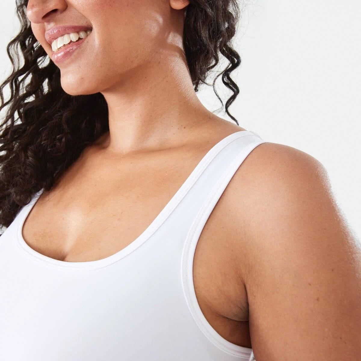 6 Sleeveless Luxe Tank White, 6 of 10