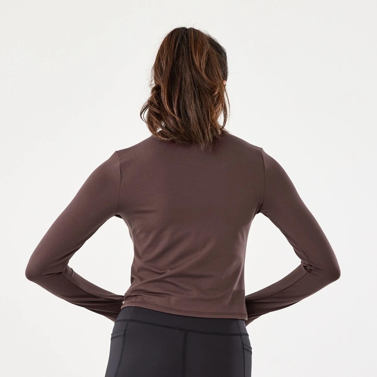 3 Active Womens Long Sleeve Ultrasoft Top Brn Tuscan, 3 of 6