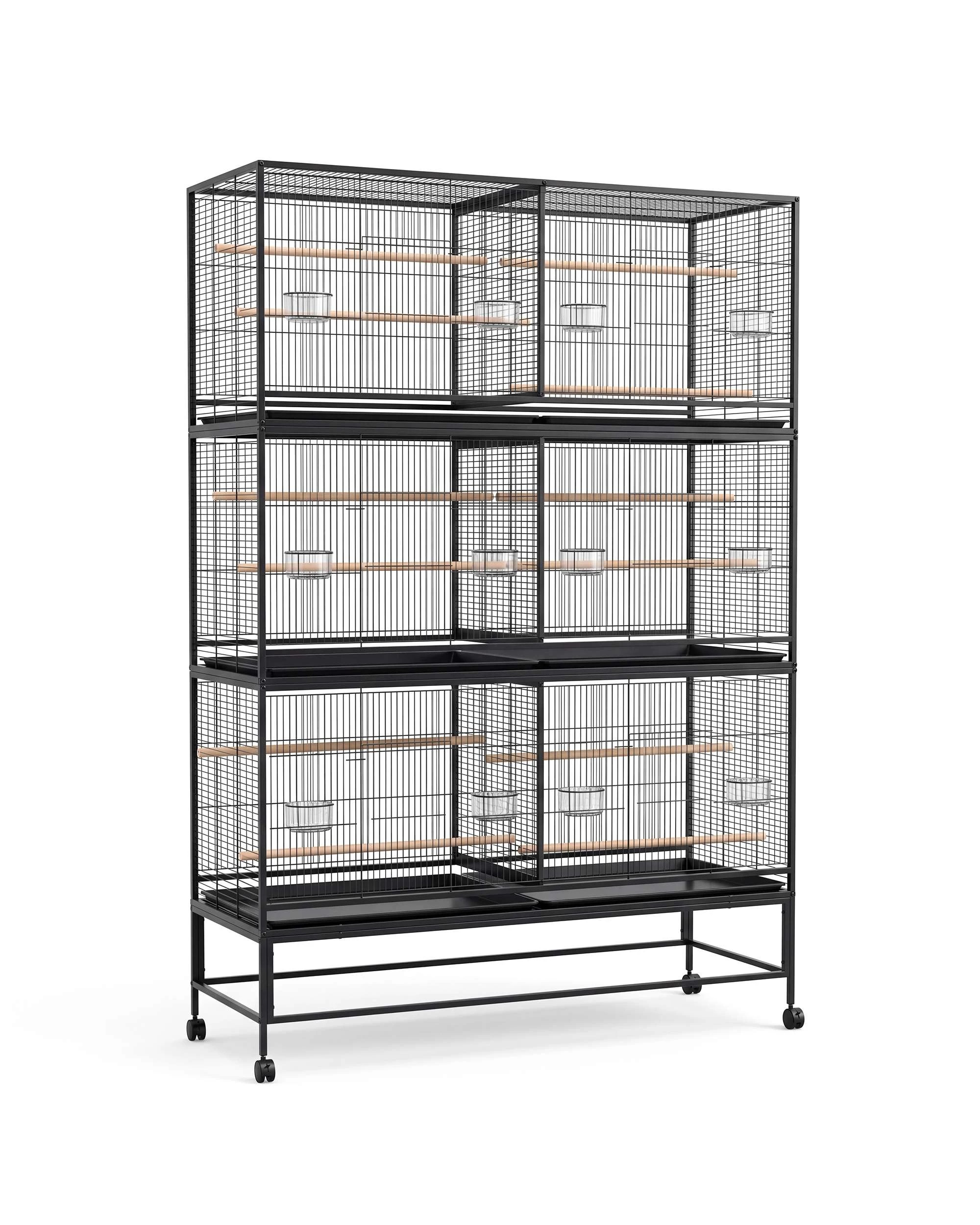 5 Advwin Large Bird Cage 3 Tier Aviary 180CM, 5 of 9