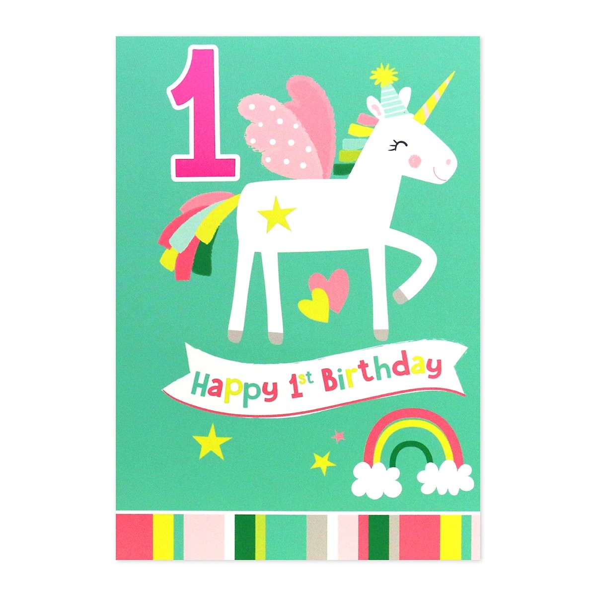3 Connections from Hallmark 1st Birthday Card - Unicorn, 3 of 3