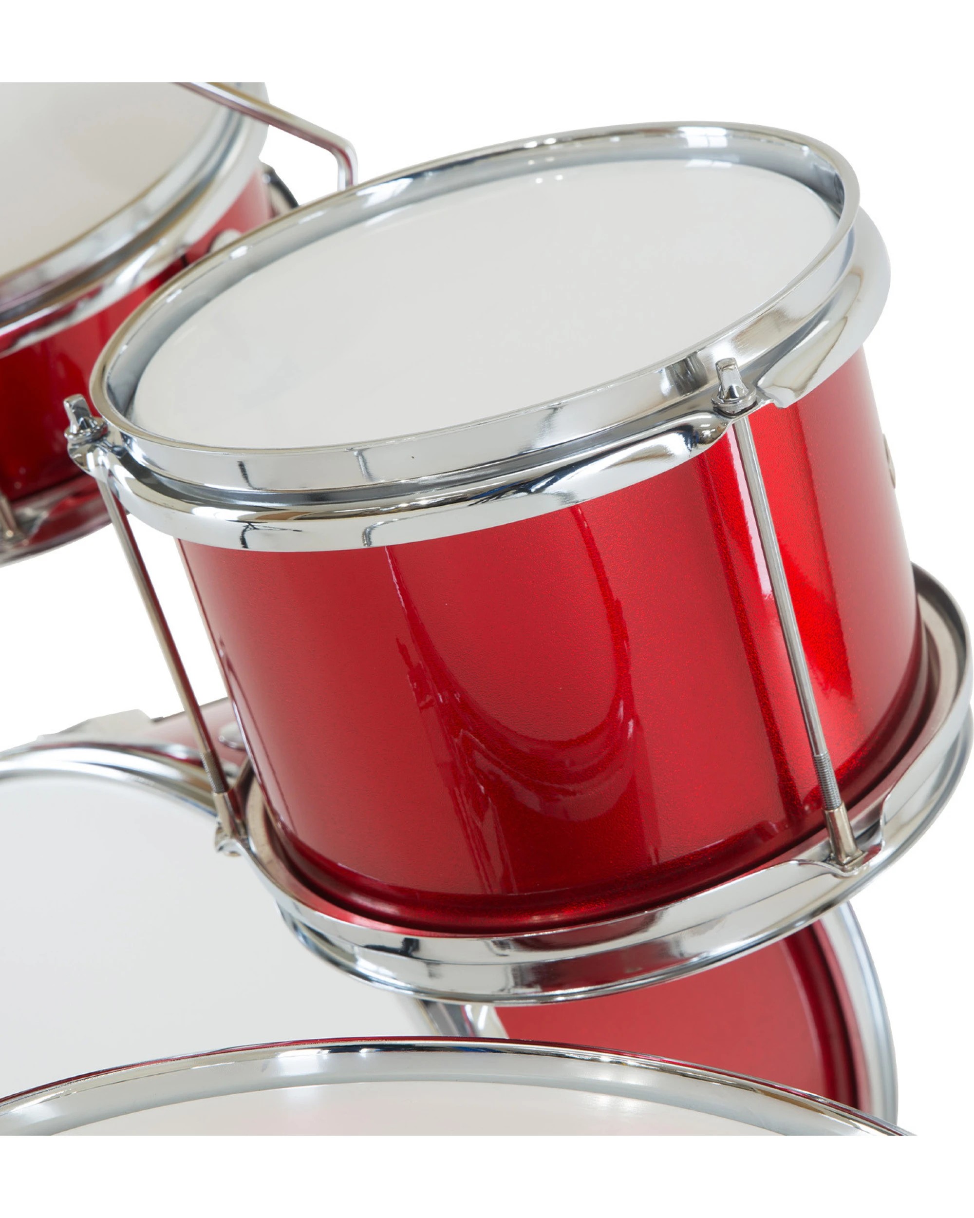 5 Karrera Kids 4pc Drum Set Kit in Red - Red, 5 of 7